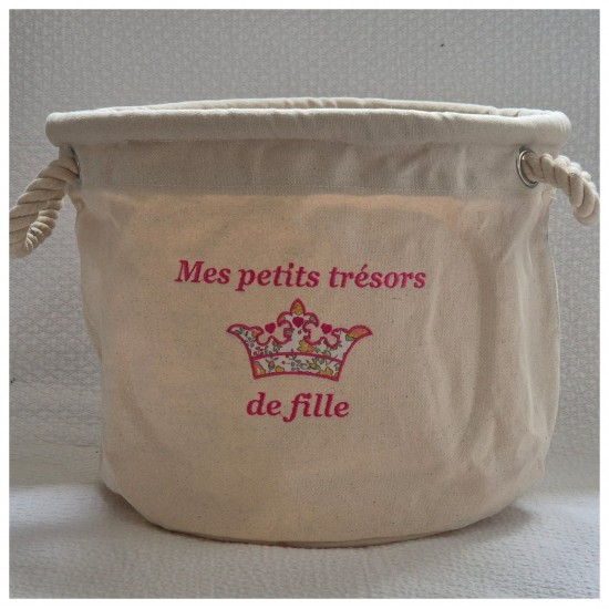 Sac à jouets brodé